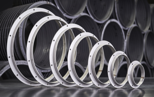 Stock stainless punched angle rings - Midwest Metal Products